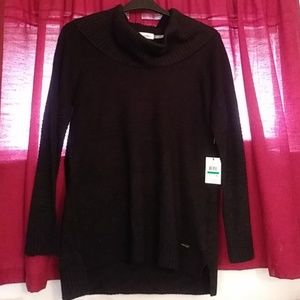 Calvin Klein heavyweight sweater black w/gold spar